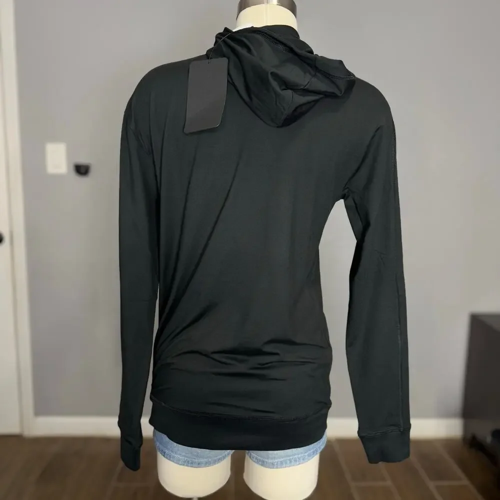 Fabletics The Cloud Jersey Hoodie, Black, XS
